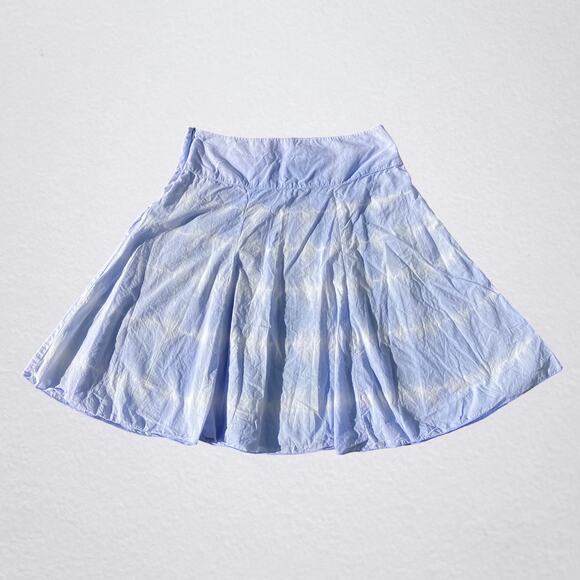 Blue tie dye short skirt, fairycore bohemian hippie boho chic Y2K indie earthy - Picture 1 of 6